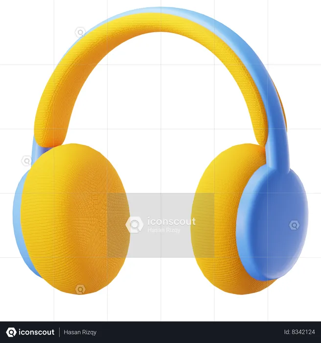 Casque antibruit  3D Icon