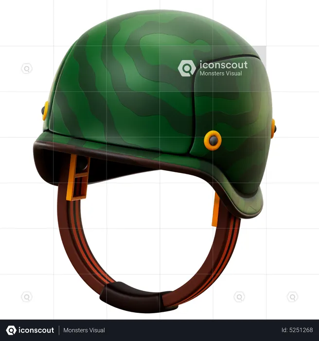 Casque militaire  3D Icon