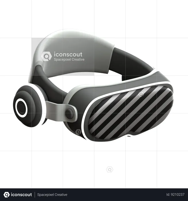 Casque avec boîte vr  3D Icon