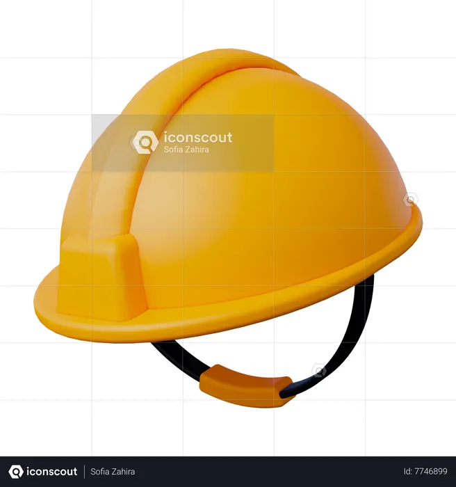 Casque de chantier  3D Icon