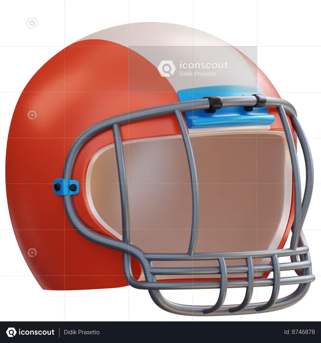 Casque de football américain  3D Icon