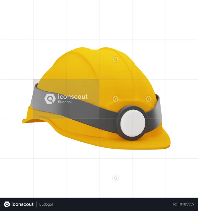 Casque de sécurité  3D Icon