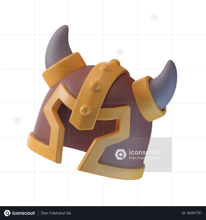 Casque de guerrier  3D Icon