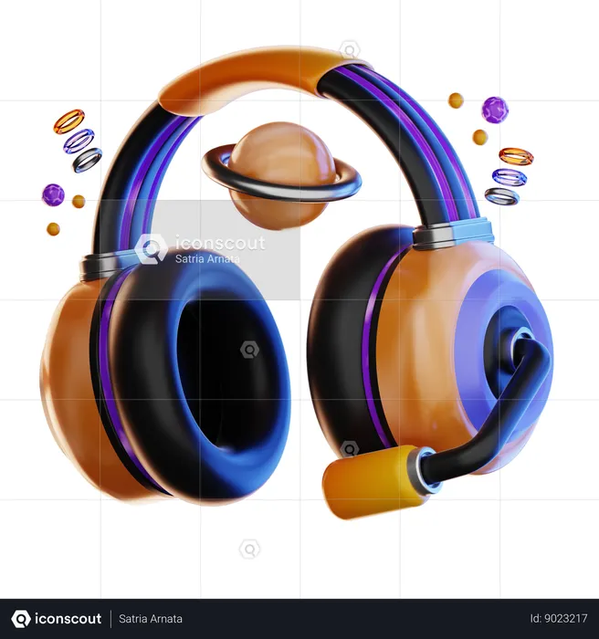 Casque VR  3D Icon