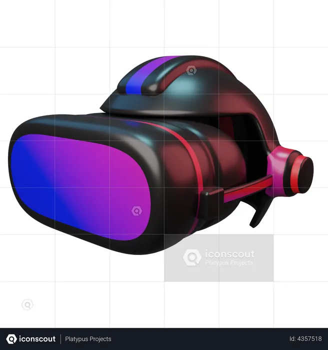 Casque de réalité virtuelle  3D Illustration