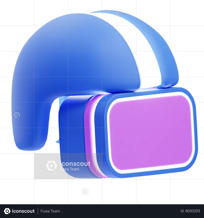 Casque de réalité virtuelle  3D Icon