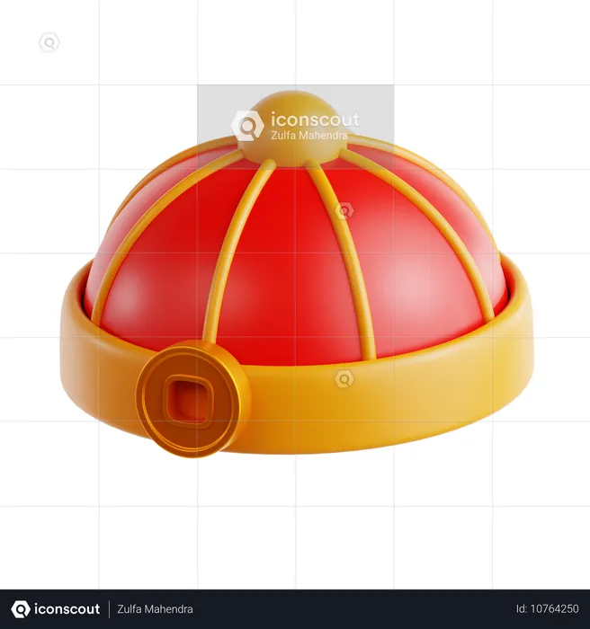 Casquette chinoise  3D Icon