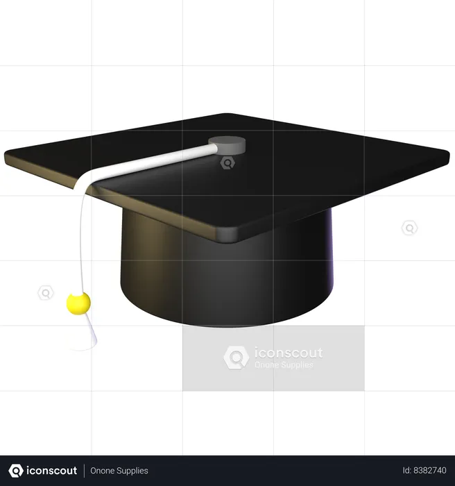 Casquette de remise des diplômes  3D Icon