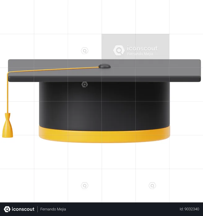 Casquette de remise des diplômes  3D Icon