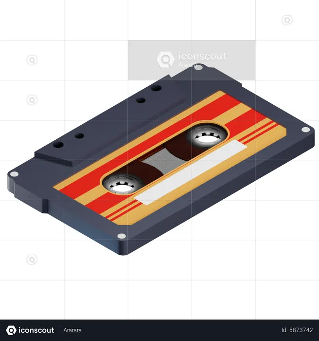 Cassette  3D Icon