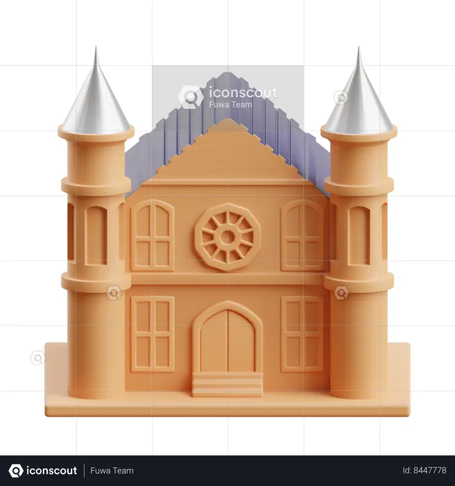 Castelo  3D Icon