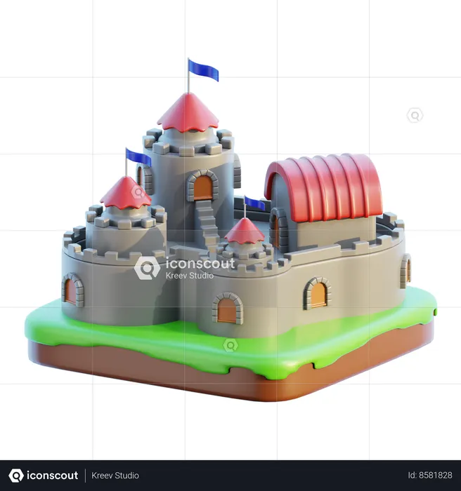 Castelo  3D Icon