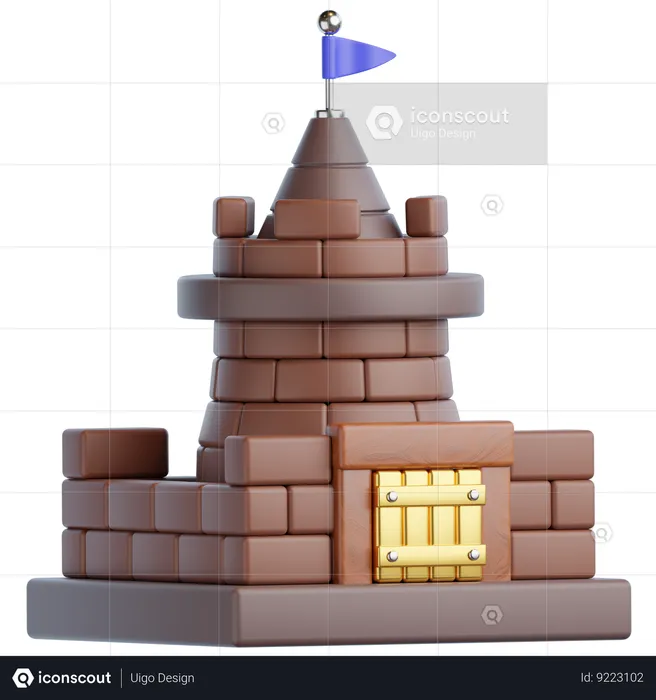 Castelo  3D Icon