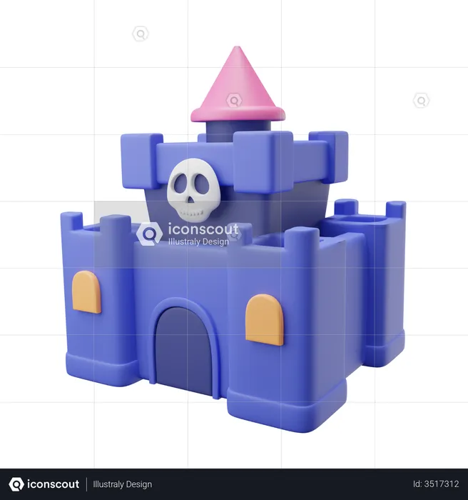 Castelo  3D Icon