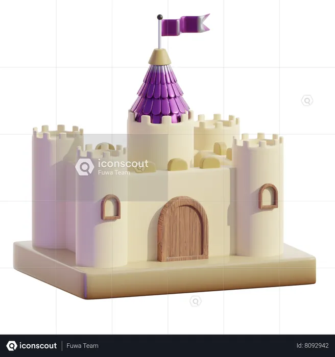 Castelo  3D Icon