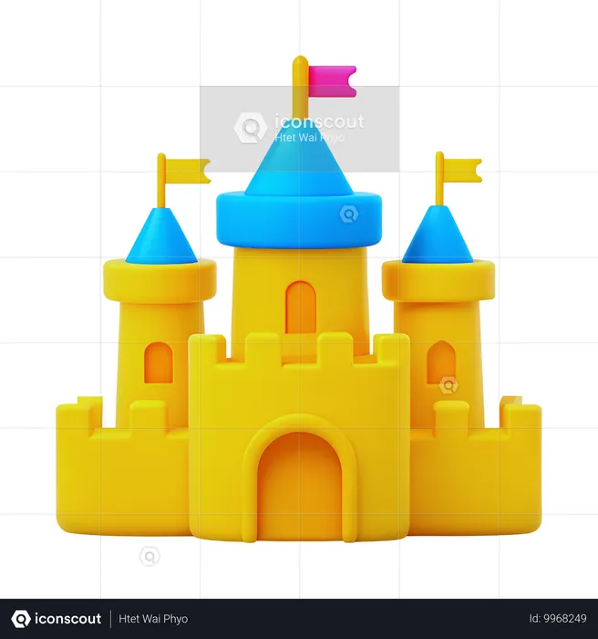 Castelo de Areia  3D Icon