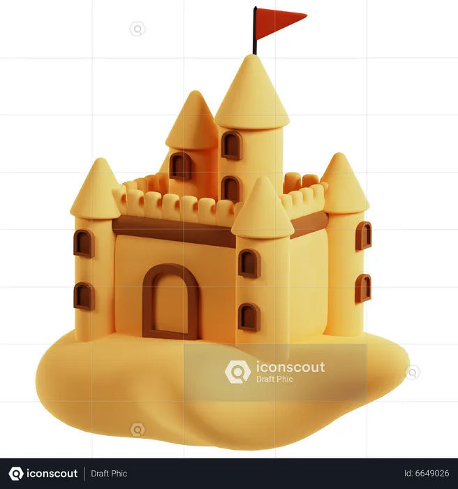 Castelo de Areia  3D Icon