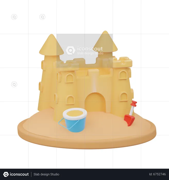 Castelo de Areia  3D Icon