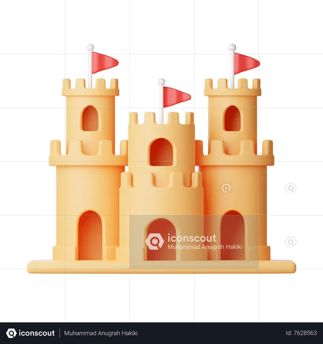 Castelo de Areia  3D Icon