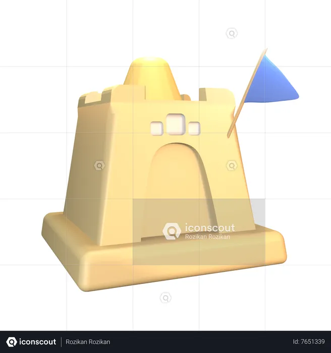 Castelo de Areia  3D Icon