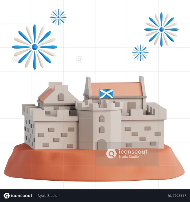 Castillo de Edimburgo  3D Icon