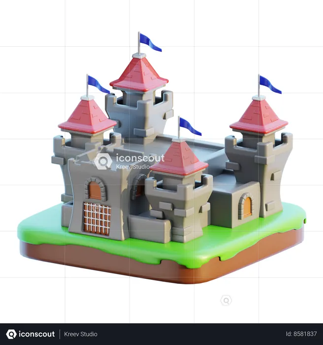 Castle  3D Icon