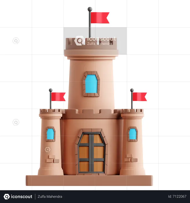 Castle  3D Icon