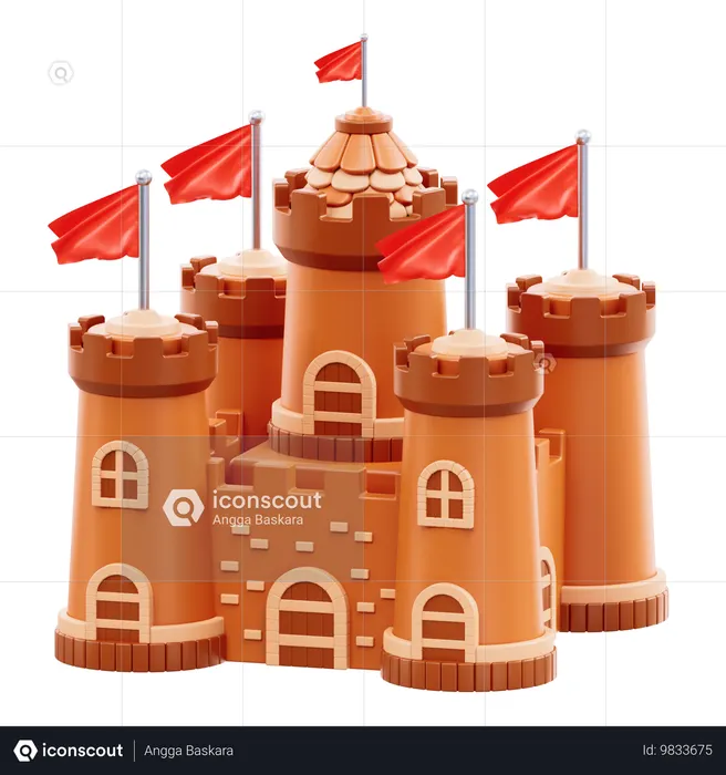 Castle  3D Icon