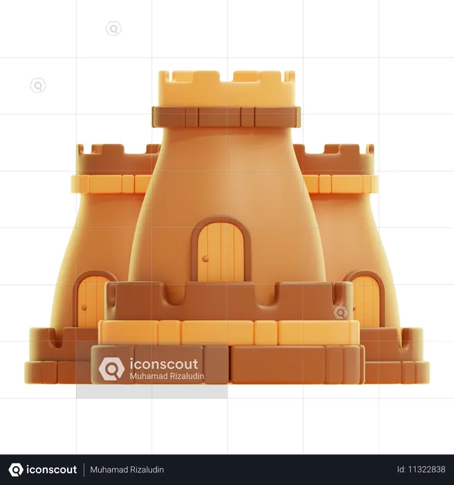 CASTLE RUINS  3D Icon