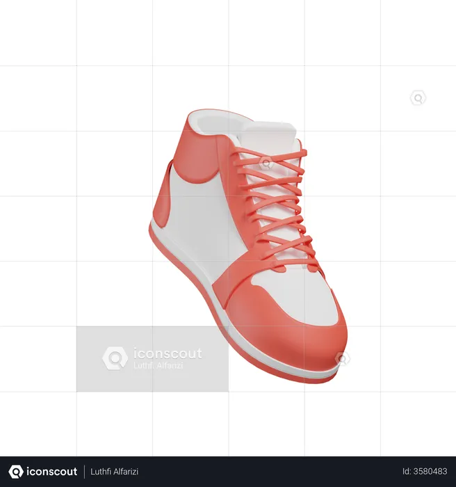 Casual Shoes  3D Illustration