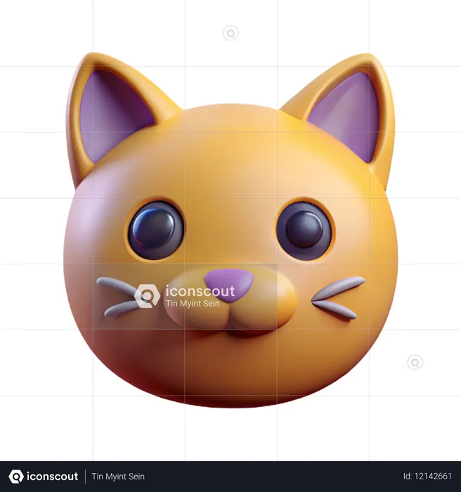 Cat  3D Icon