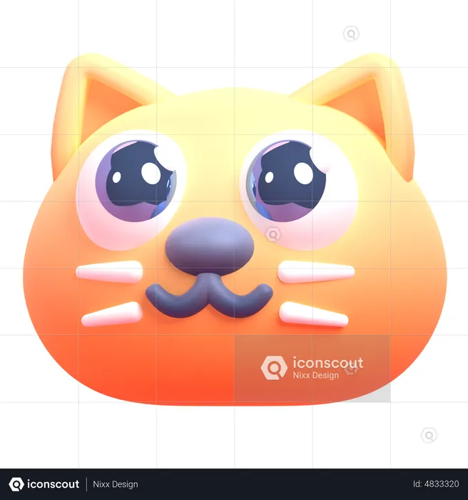 Cat  3D Icon