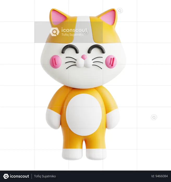 Cat  3D Icon