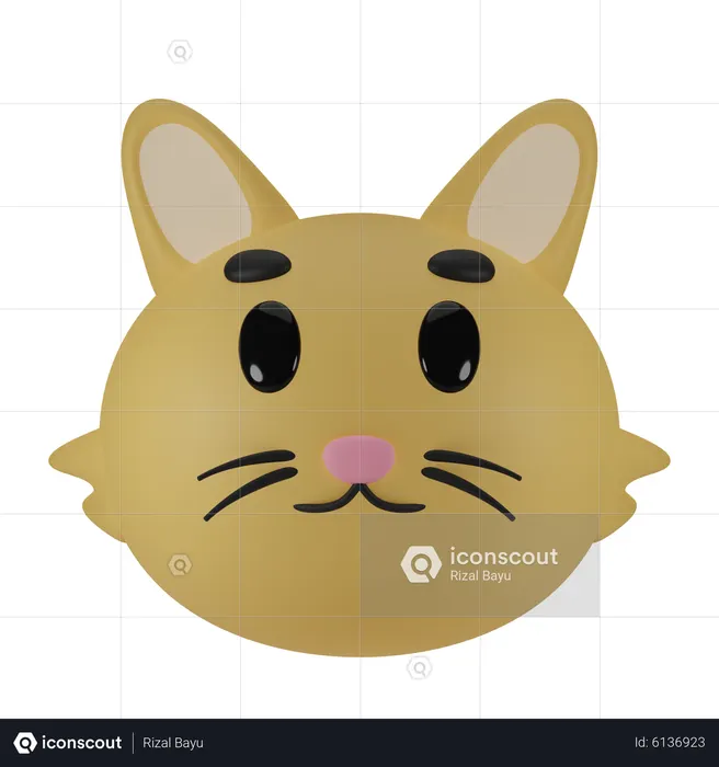 Cat  3D Icon
