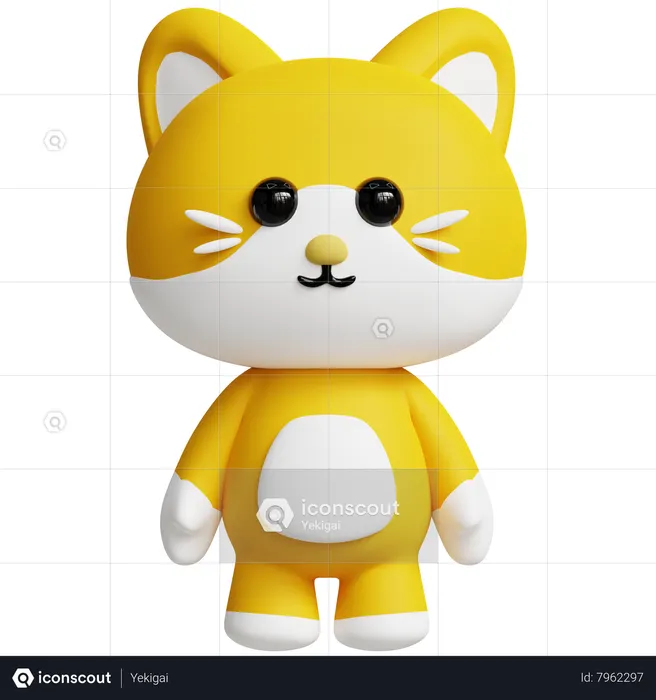 Cat  3D Icon