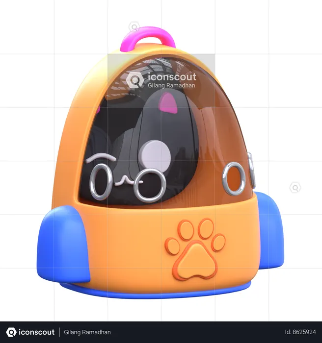 Cat Bag  3D Icon