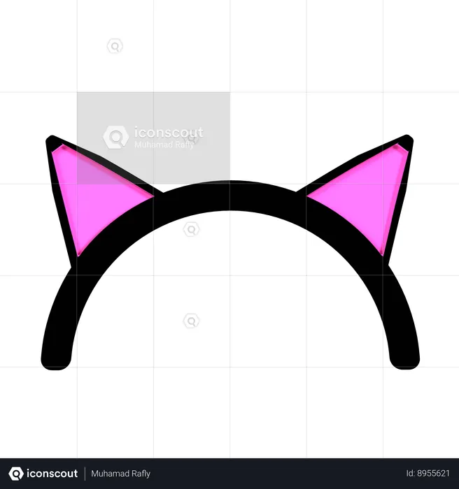 Cat Ears Headband  3D Icon