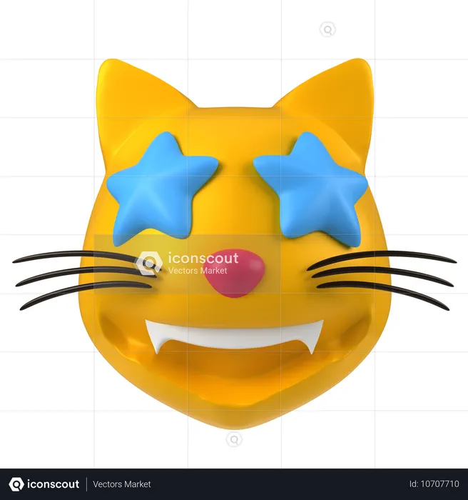 Cat Emoji  3D Icon