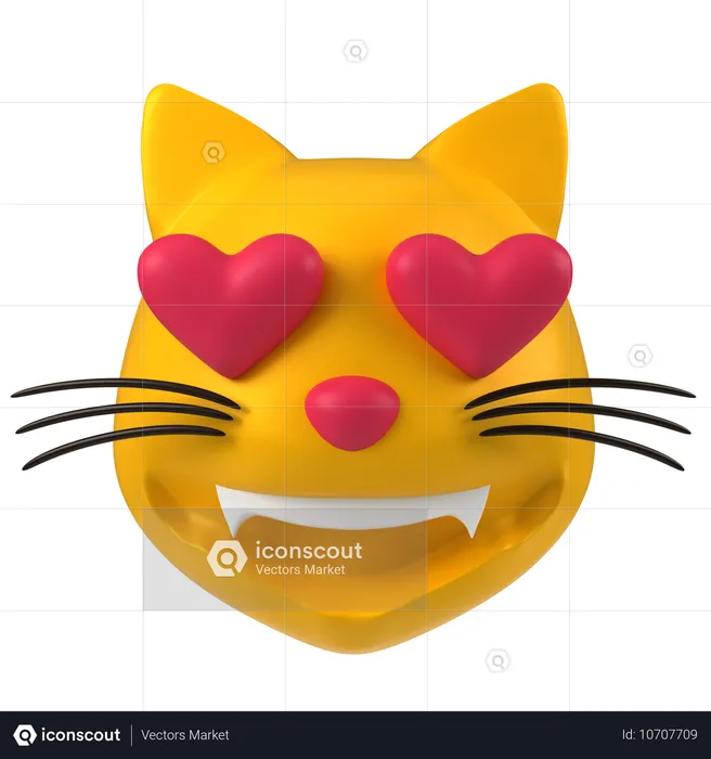 Cat Face  3D Icon