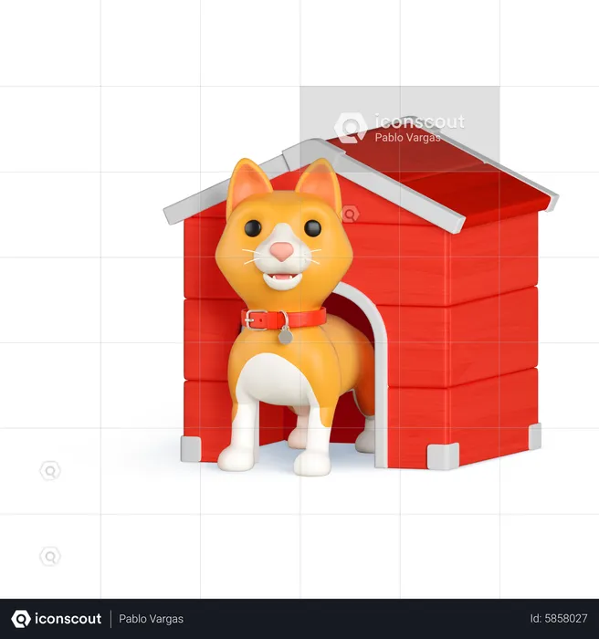 Cat house  3D Icon