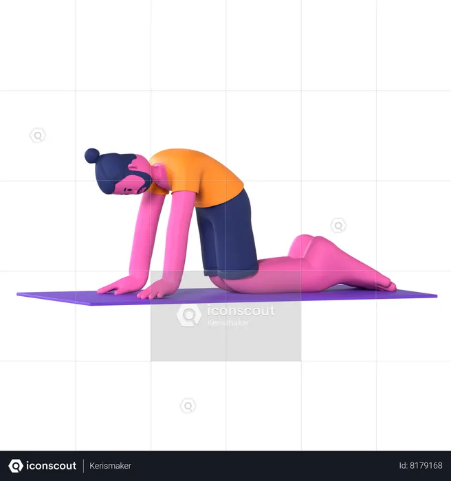 Cat Pose  3D Icon