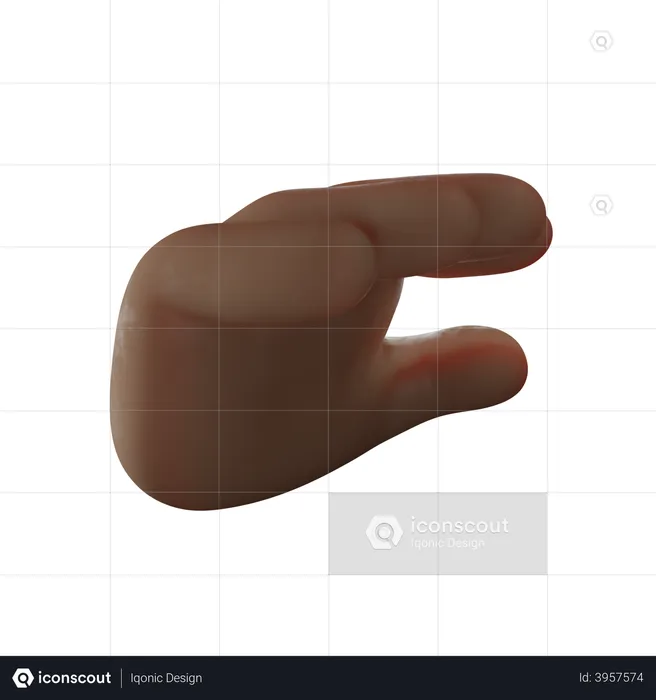 Catch Hand Gesture  3D Illustration