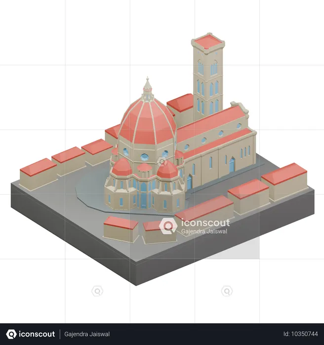 Catedral de florença  3D Icon