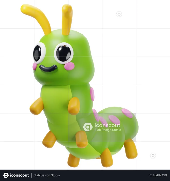 Catterpilar  3D Icon