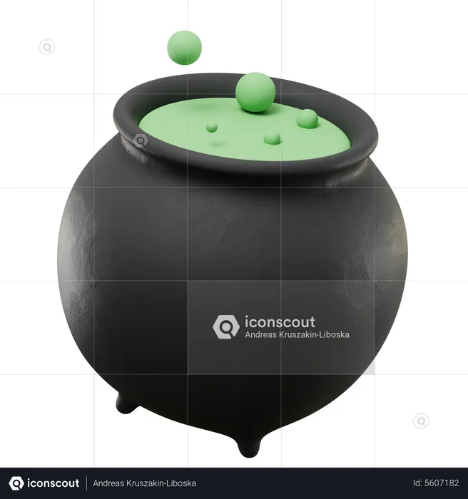 Cauldron Pot  3D Icon