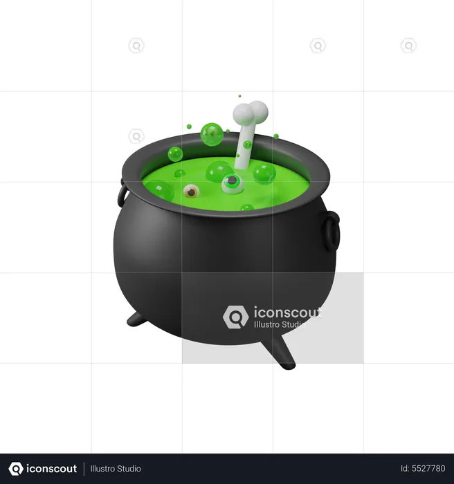 Cauldron Pot  3D Icon