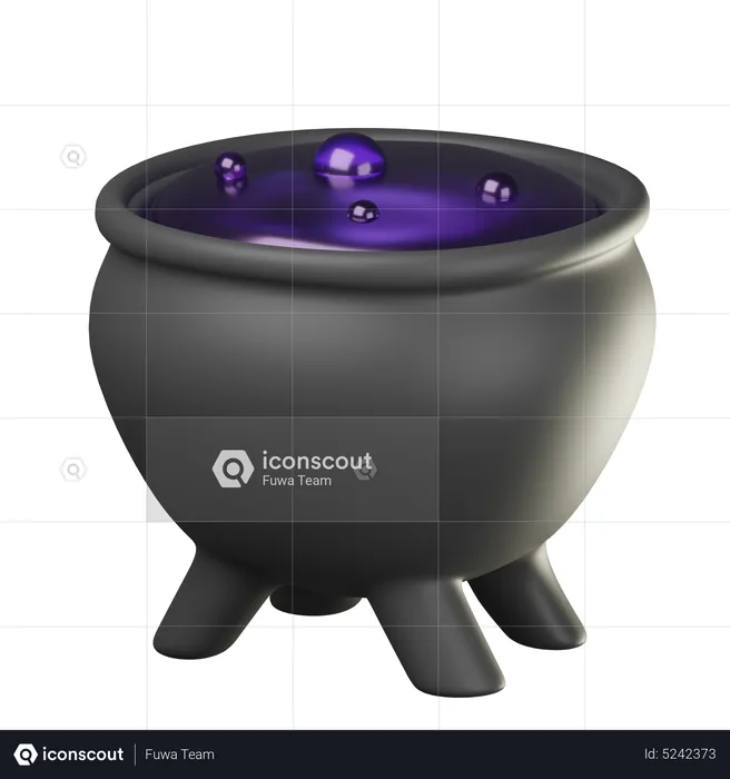 Cauldron Pot  3D Icon