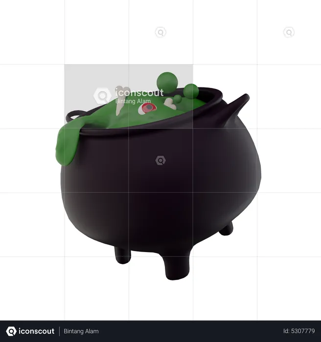 Cauldron Pot  3D Icon