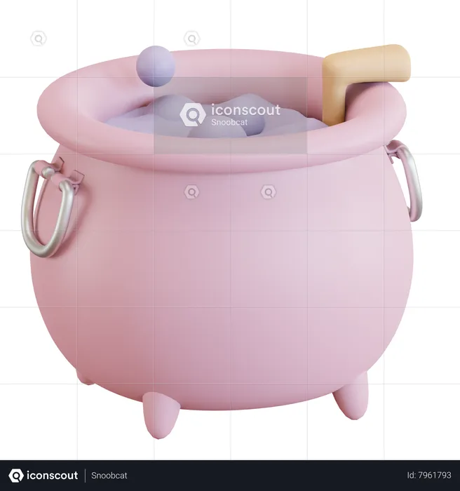 Cauldron Pot  3D Icon