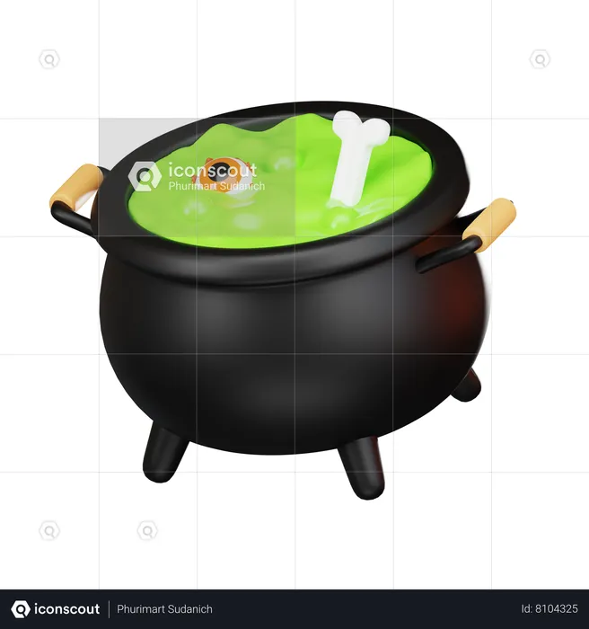 Cauldron Pot  3D Icon